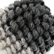 M2X Ringlet Wand Curl Jamaican Bounce 3 Packs Sier Grey 8 Inch Synthetic Crochet Hair Extensions Short Crochet Braiding Hair 20 Roots #Ombre Sier Gray 6001 - TSilvergrey-8Inch (Gói 3) - Xem 6