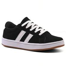 Parvaneh Women's Casual Retro Style Sneakers In Lightweight And Comfortable Suede - màu đen - Xem 2