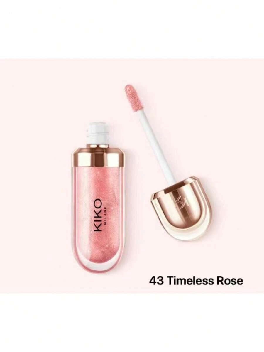 NEW Gold Reflections 3D Hydra Lips Gloss Kiko Milano - 43 Rosa eterna - Ver 1