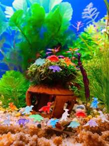 10/20/30/50/100pcs Random Assorted Mini Dinosaur Models, Multicolor Acrylic Dinosaurs, Mini Resin Animal Figurines, For Hidden Decor, Bulk Plastic Dinosaur Party Favors, Desktop Decor Crystals, Vase Fillers, Underwater Swimming Stones, Swimming & Diving Gifts, Birthday & Pool Party Favors, Suitable For Fairy Garden Planters