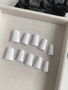 10 Pieces Acrylic Press On Nails, Customized Press On False Nails, Valentine Nails,Customization Of Valentine's Day, Fake Nails,Hand Painted Nails,Valentines Gifts, Nail Supplies, White Nails,Suitable For Ladies To Use In Weddings, Parties, Holidays, Gift Nail Tools. - Multicolor - View 4