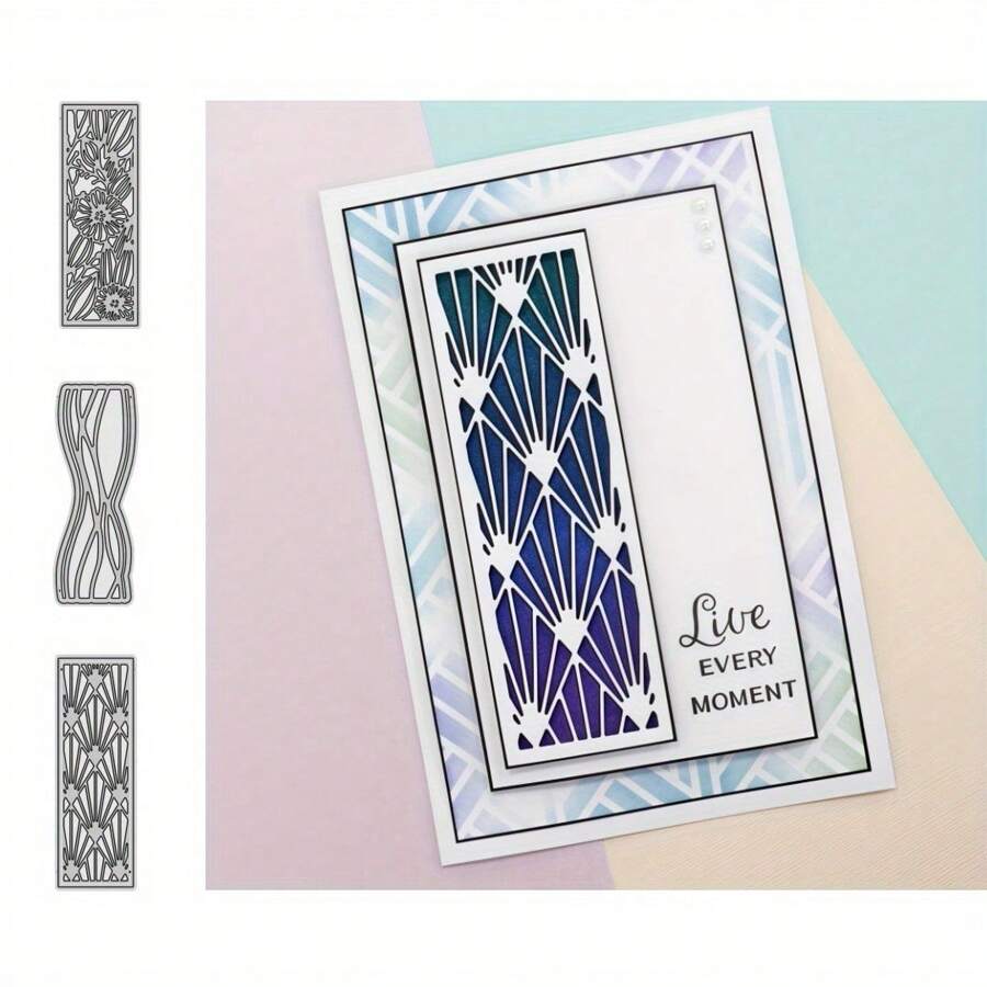 2025 New Arrival Flower Line Design Pattern Metal Cutting Dies For DIY Scrapbooking Card Making Stencils Photo Albums