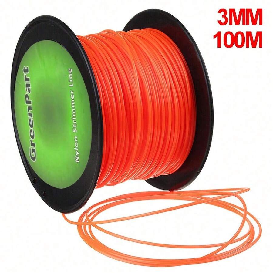 Strimmer Line Wire Cord Round Nylon Trimmer Line Wire Heavy Duty Trimmer Line UK - 3MM 100M - View 1