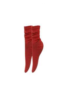 3 Pairs Women's Multicolor Crew Yoga Socks, Suitable For Pilates, Yoga, Ballet, Athletics, Hospital Non-Slip Socks, Ideal Valentine's Day Gift, Soft & Comfortable Grip Socks For All Seasons