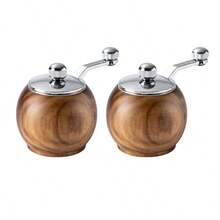 1件/2件/3件圆形胡椒研磨器迷你陶瓷研磨芯多功能胡椒/盐研磨器厨房小工具 - 彩色 - 查看 8