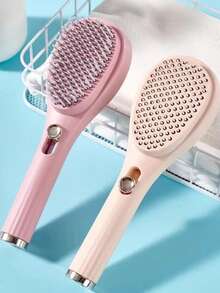 Air Cushion Hair Washing Comb For Women, Scalp Massage Silicon Brush, Coarse Teeth Hair Cleansing Comb With Retractable Handle