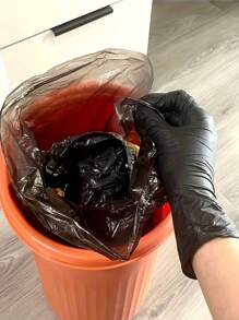 100pcs Powder-Free Disposable Nitrile Gloves Black , Available In S, M, L, XL Sizes, Durable Household Cleaning Gloves, Kitchen, Bathroom, Cleaning, Food Handling, Tattoo, Beauty, Hair Dye, Pets, Beauty Salon, Cleaning Supplies, Household Gadgets