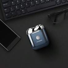 HYUNDAI YS665 Men's Electric Shaver, Portable, Long Battery Life, Wet And Dry Dual-Use, Full Body Waterproof, Fast Charging Travel Shaver, Jazz Blue - Jazz Blue - View 4