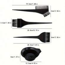 9件套可重复使用金属染发帽和手套套装 - 专业染发工具及配件，适用于普通发质 - 轻便，重量低于300克，返校必备，后梳，理发师配件，吹风机，头发，配件，美发产品，美发工具，美发用品，护发，卷发梳，理发师，理发师配件，美发设备，旅行必备，旅行必备，发型，美发，头发，旅行，美发产品，美发工具，美发用品，理发师，理发师配件，理发店，美发设备 - 彩色 - 查看 8