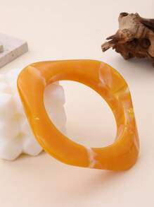 1pc Women Color Gradient Elegant High-End Asymmetrical Shaped Versatile Simple Bracelet, Suitable For Everyday Wear