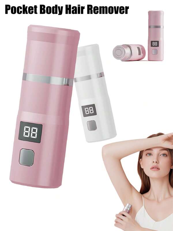 Facial Hair Remover For Women, As Seen On TV Painless Face Shaver, Electric Hair Removal Device, Bikini Legs Underarm Public Hairs Rechargeable Trimmer With Detachable Head Cordless Wet Dry Use, 300mAh
