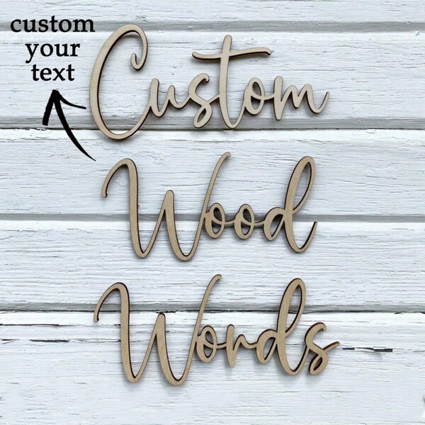 1 pieza Tarjeta de lugar de madera personalizada | Etiqueta de nombre de fiesta | Texto personalizado de madera | Tarjeta de lugar | Arreglo de asientos, tarjeta de lugar de boda, decoración de boda, decoración de fiesta