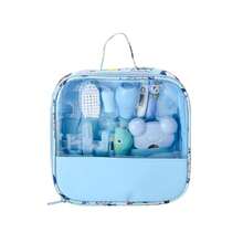 Kit 13 Pecas Cuidados Diários Com Os Cabelos Higiênicos Para Recém-Nascidos - Azul - Visão 1