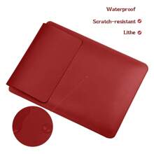 1pc Sleeve Bag For Laptop, 12/13/14/15/16 Inch, Laptop Liner Bag, Bag Accessories For Air/ Pro/ - Red - View 3