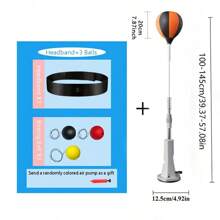 1pc Adjustable Height Boxing Speed Ball, Durable And Portable, Suitable For Home And Gym Reflex & Hand-Eye Coordination Training