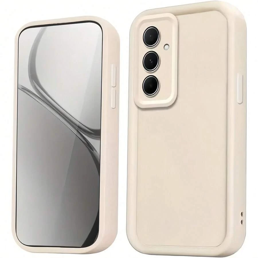 1个时尚阶梯形手机壳，全包式保护套，兼容苹果 12/13 Pro Max、荣耀 X7、三星 Galaxy A26、Infinix Smart 8、Infinix Hot 40i、Spark 20、Spark 20C、Spark Go 2024、红米 Note 14 5G、摩托罗拉 Moto E22/E22i、OPPO A54，简约设计，适合日常使用和携带，防水、防震、防摔、防刮，国际版，非国内版。 - 白色 - 查看 1