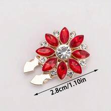 2pcs Luxury French Style Women Shirt Cufflinks - Sparkling Cubic Zirconia Jewelry, Pearl Inlaid Cuff Links, Fashion Accessory - Suitable For Formal Dresses, Tuxedos, And Casual Outfits - Precise Sizing, No Assembly Required - Perfect Gift For Her - Multicolor - View 12