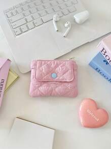 Gesteppte diamantförmige Gitter Münzbörse mit Druckknopf, Kartentasche, Dokumententasche, Multifunktions-Finishing-Tasche für Frauen-Geldbörse, Mini-Geldbörse, Geldbörse, Reisegeldbörs, Münzbörse, Handgelenktasche