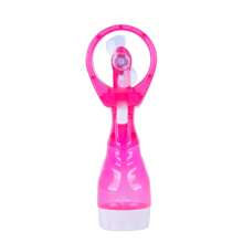 Compact Handheld Battery-Operated Personal Water Spray Fan - Available In Blue Or Pink - Ideal For Outdoor Activities, Travel, And Hot Weather Relief