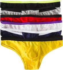 Tangas de hombre de modal, calzoncillos tipo bikini de tiro bajo, ropa interior RBAV para Navidad - F#6 piezas - Ver 1