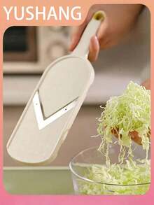 1pc Manual Cabbage Shredder, ABS Plastic Vegetable Slicer And Chopper, Stainless Steel Blade, Kitchen Salad Prep Tool, No Power Required, Multipurpose Vegetable Grinder For Cabbage And Greens ﻿,Christmas Decoration,Bedroom Decor,Room Decor Bedroom,Christmas Gifts,Christmas Decorations,Christmas Decorations Home - Multicolor - View 11
