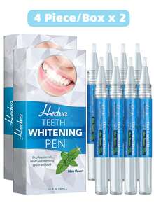 4 Piece/Box Teeth Whitening Pen Tooth Whitening Gel Travel Suit Tooth Bleach Gel Whitener Remove Coffee,Tea,Soda Stains Personal Oral Hygiene,Gift For Women,Girl And Parents