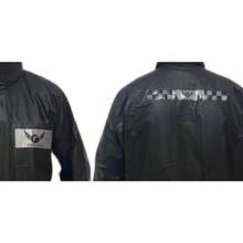 Motorcycle Raincoat Kit High Collar Waterproof Reinforced Motoboy Clothing Set - 黑色 - 查看 5