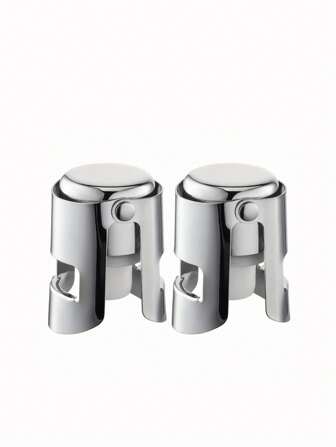 1/2/5 件银色香槟塞、香槟保鲜剂、密封剂、起泡酒塞、密封塞、瓶盖、香槟盖硅胶防漏、保鲜，适用于香槟、卡瓦酒、普罗塞克酒和起泡酒