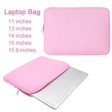 适用于笔记本电脑包 11、13、14、15、15.6 英寸笔记本电脑包软电脑包办公室粉色黑色灰色旅行包透气防震，返校季 - 粉色 - 查看 12