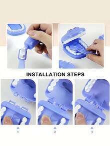 1 件牙医工具模型，9 件套装儿童角色扮演牙医检查牙齿模型套装牙医角色扮演用品玩具 - 彩色 - 查看 9