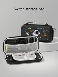 1 件太空宇航员图案保护壳，兼容 2 / Switch NS / Switch OLED / Lite，适用于 / Switch 2 游戏机的配件，一体式套装包括手提箱、卡座、Switch 保护套，兼容 Switch 玩家的最佳礼物 - 多色 - 查看 15