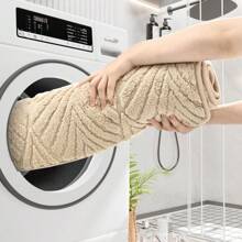 Geometrisches Muster Badezimmermatte Set, weicher rutschfester Duschvorleger aus Mikrofaser mit Toilettendeckelbezug, dick saugfähiger Plüschteppich für Schlafzimmer, Küche, Wohnzimmer Heimdekoration, perfektes Urlaubsgeschenk