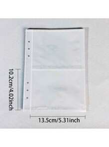 A5 Aufkleber Sammlungsorganizer Ordner Set mit großer Kapazität, Pu-Leder, klarer Aufkleber Aufbewahrungsalbum mit Reißverschluss, doppelseitig zum Sammeln für Journal, Sammelalbum, Planer