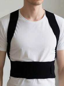 1pc Adjustable Breathable Posture Corrector, Belt With Lumbar Support , Improve Spine Alignment For Office/Home/Gym Use, Invisible Back Brace, For Healthy Posture Exercise Waist Belt Suitable For Workout Home Sports And Walk