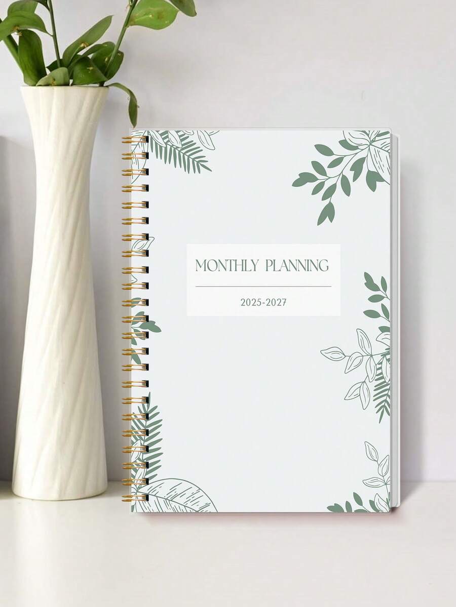 BUBU 2025年极简主义挂历 - 月历，英文版，包含美国节假日，1月至12月参考页，A3尺寸，适合家庭和办公室使用，返校用品 - 彩色 - 查看 1