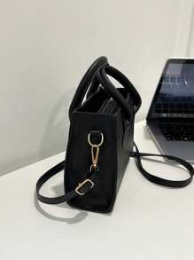Bolsa Quadrada Leve, Casual De Negócios Com Alça Dupla Para Meninas Adolescentes, Mulheres, Estudantes Universitários, Novatos E Trabalhadores De Colarinho Branco, Perfeita Para Escritório, Faculdade, Trabalho, Negócios, Deslocamento Diário, Ao Ar Livre, Viagens, Passeios