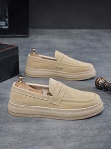 Men's Casual Slip-On Canvas Shoes, Comfortable Lightweight Low-Top Casual Loafer Shoes, Suitable For All Seasons - Multicolor - View 6