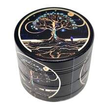 1pc 4-Layer Zinc Alloy Multi-Function Grinder, Decorative Grinder, Spice Grinder Tool, Home Essential, Spice Powder Grinder, Gift For Men And Women, Halloween And Christmas Party Supplies - Multicolor - View 16