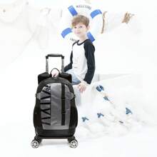Wheeled Travel Bag For Teenagers Traveling For Business Purposes Kids Roller Backpack For Boys Children's Luggage With Wheels School Bag Wheeled Backpack Bag For School School Accessories School Stuff