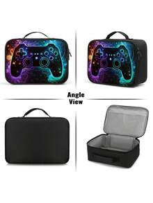 Gamer Boys Lunch Box,Insulated Video Game Lunch Bag For Boys Girls, Reusable Portable Lunchbox To School Work Office Travel Picnic Hiking Beach - one-size - View 10