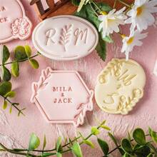 Leaf Pattern Cookie Cutter DIY Birthday Fondant Biscuit Mold Baby Shower Party Cookies Embossing Mould Dessert DIY Decor Tools Wedding Party Birthday Cake Mold