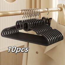 10pcs/20pcs 2025 Latest Popular Bow Plastic Hangers, 360° Rotatable Hooks, Storage Clothes, Underwear, Suspenders, Pants, Skirts, Etc., Suitable For Dormitories And Households, Tidying Up Wardrobes, Saving Space, Non-Slip And Traceless