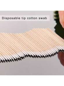 100pcs Ultra-Fine Disposable Nail Cleaning Sticks With Sharp Tip For Precision - Pack Of Small-Tip Wooden Toothpick-Style Sticks For Nail Care