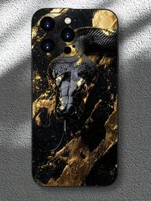 Astronaut1pc 黑色大蟒蛇纹 TPU 保护手机壳，适用于 Apple 16、15、14、13、12、11 Pro Max 及系列