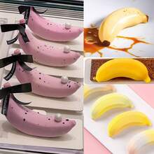 1 件柠檬硅胶模具用于烘焙慕斯蛋糕、芒果、桃子、香蕉、巧克力布丁、果冻法式甜点、烘焙工具 DIY 圣诞慕斯蛋糕装饰 - 彩色 - 查看 7