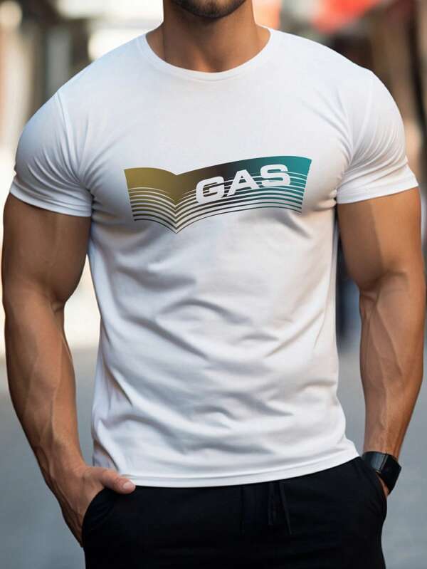 maglietta casual estiva da uomo a maniche corte con collo rotondo, maglia da allenamento muscolare con stampe di pantere, tigri, leoni e fiere, versatile e comoda, con slogan e cuori, stile casual da bodybuilding per il ragazzo