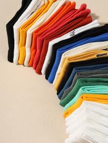 20双青少年涂鸦时尚街头运动滑板弹力过小腿袜 - 彩色 - 查看 4