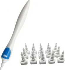 Herramienta de limpieza de cera de oído de silicona suave con 16 cabezales de repuesto, fácil de eliminar. Herramienta reutilizable para la eliminación de cera de oído, cuidado espiral suave, herramienta de salud para la limpieza de oídos