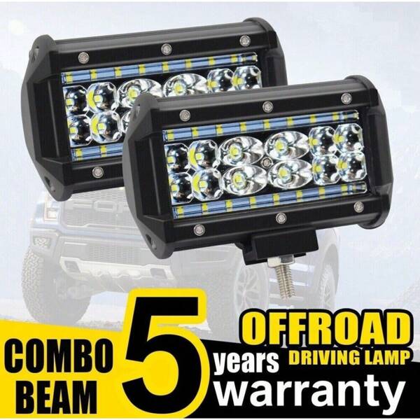 2x 1000W LED Arbeitsscheinwerfer Lichtbalken Lightbar Auto LKW Bagger 12V