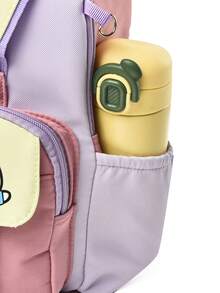 学院风双肩包新款轻便舒适可爱小兔子学生双肩包简约百搭校园背包 - 粉色 - 查看 5